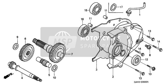 961006202300, Cojinete,  Bolas Radial 62, Honda, 3